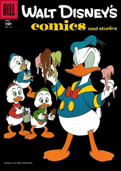 Cover for Walt Disney's Comics and Stories (Dell, 1940 series) #v18#10 (214)