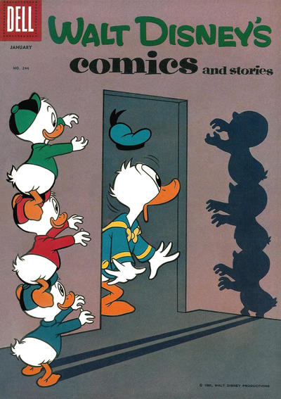 Cover for Walt Disney's Comics and Stories (Dell, 1940 series) #v21#4 (244)