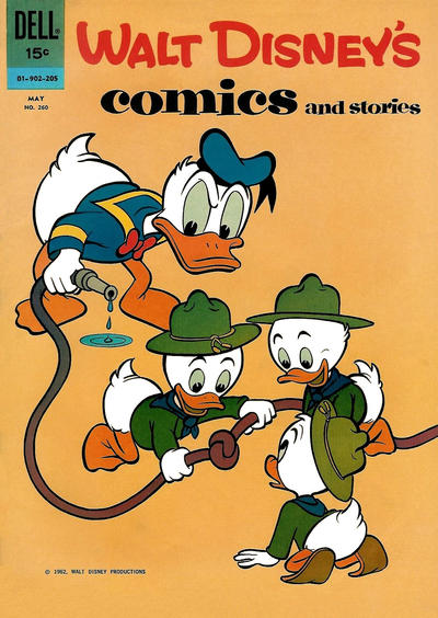 Cover for Walt Disney's Comics and Stories (Dell, 1940 series) #v22#8 (260)