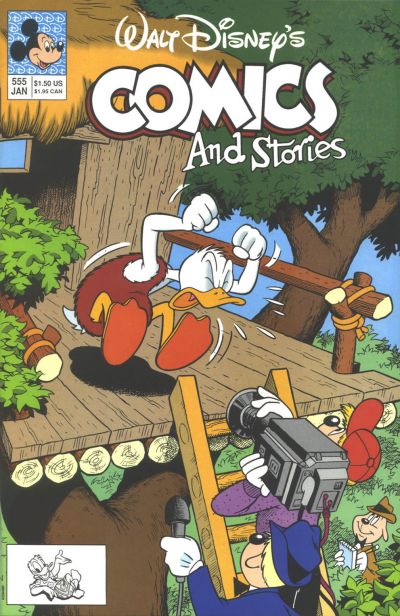 Cover for Walt Disney's Comics and Stories (Disney, 1990 series) #555 [Direct]
