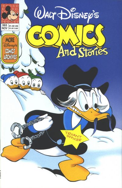 Cover for Walt Disney's Comics and Stories (Disney, 1990 series) #565 [Direct]