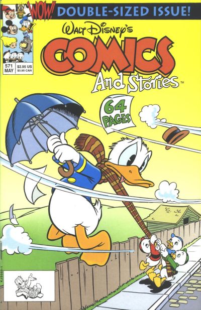 Cover for Walt Disney's Comics and Stories (Disney, 1990 series) #571