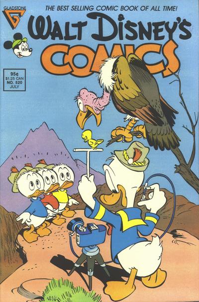 Cover for Walt Disney's Comics and Stories (Gladstone, 1986 series) #520