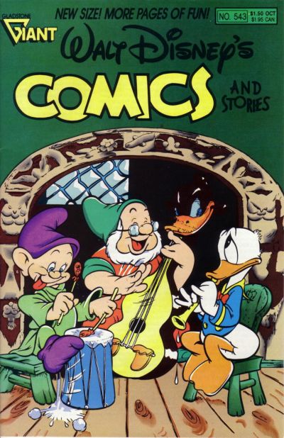 Cover for Walt Disney's Comics and Stories (Gladstone, 1986 series) #543
