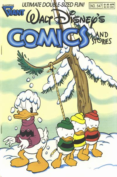 Cover for Walt Disney's Comics and Stories (Gladstone, 1986 series) #547