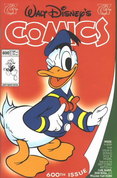 Cover for Walt Disney's Comics and Stories (Gladstone, 1993 series) #600