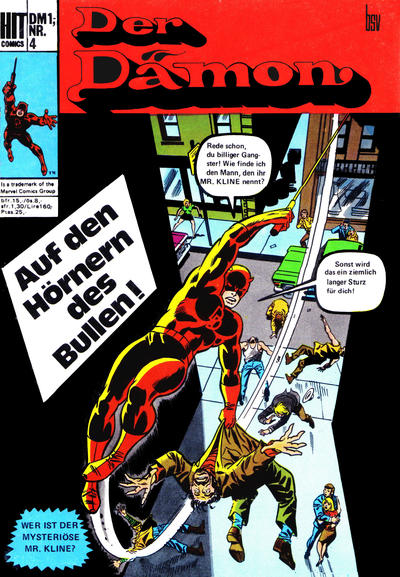Cover for Hit Comics Der Dämon (BSV - Williams, 1972 series) #4