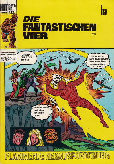 Cover for Hit Comics Die fantastischen Vier (BSV - Williams, 1970 series) #243