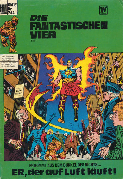 Cover for Hit Comics Die fantastischen Vier (BSV - Williams, 1970 series) #244
