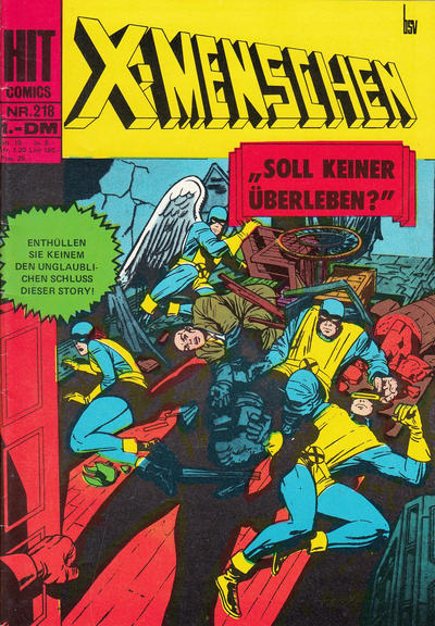 Cover for Hit Comics X-Menschen (BSV - Williams, 1971 series) #218