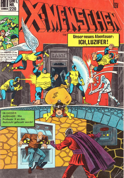 Cover for Hit Comics X-Menschen (BSV - Williams, 1971 series) #220