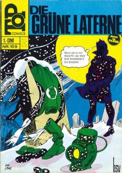 Cover for Top Comics Die Grüne Laterne (BSV - Williams, 1970 series) #109