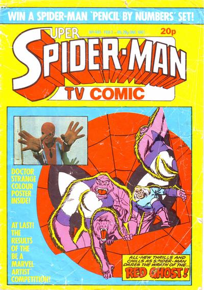 Cover for Super Spider-Man TV Comic (Marvel UK, 1981 series) #465
