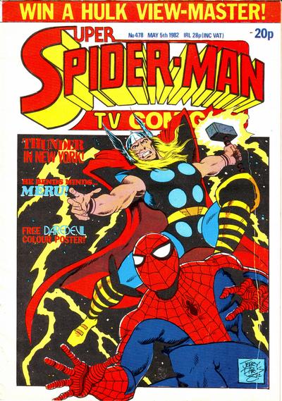 Cover for Super Spider-Man TV Comic (Marvel UK, 1981 series) #478