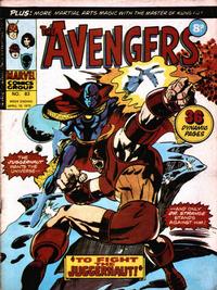 Cover Thumbnail for The Avengers (Marvel UK, 1973 series) #83