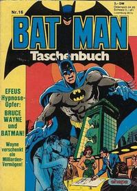 Cover Thumbnail for Batman Taschenbuch (Egmont Ehapa, 1978 series) #16