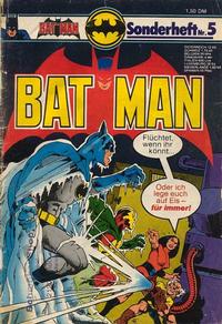 Cover Thumbnail for Batman Sonderheft (Egmont Ehapa, 1976 series) #5