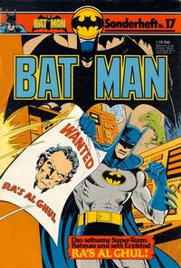 Cover Thumbnail for Batman Sonderheft (Egmont Ehapa, 1976 series) #17
