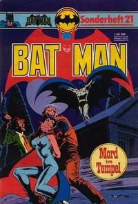Cover Thumbnail for Batman Sonderheft (Egmont Ehapa, 1976 series) #21