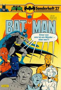 Cover Thumbnail for Batman Sonderheft (Egmont Ehapa, 1976 series) #27