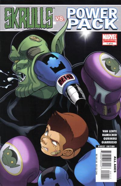 Cover for Skrulls vs. Power Pack (Marvel, 2008 series) #1