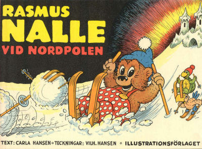 Cover for Rasmus Nalle vid Nordpolen (Illustrationsförlaget, 1954 series) #[nn] [4]