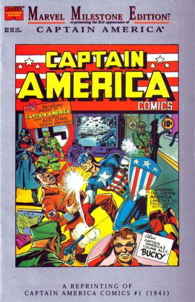 Cover for Marvel Milestone Edition: Captain America Comics #1 (Marvel, 1995 series) 