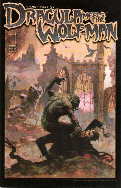 Cover for Frank Frazetta's Dracula Meets the Wolfman (Image, 2008 series) [Cover A]