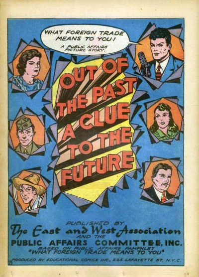 Cover for Out of the Past a Clue to the Future (EC, 1946 series) #[nn]