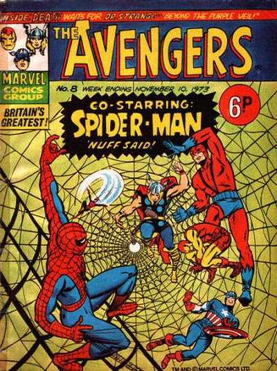 Cover for The Avengers (Marvel UK, 1973 series) #8