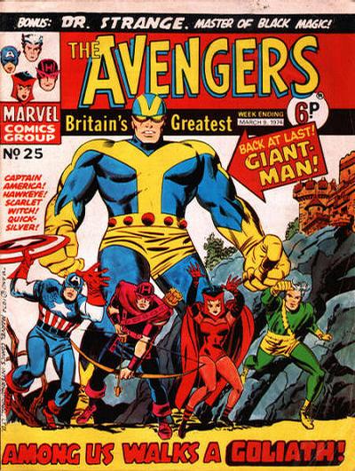 Cover for The Avengers (Marvel UK, 1973 series) #25
