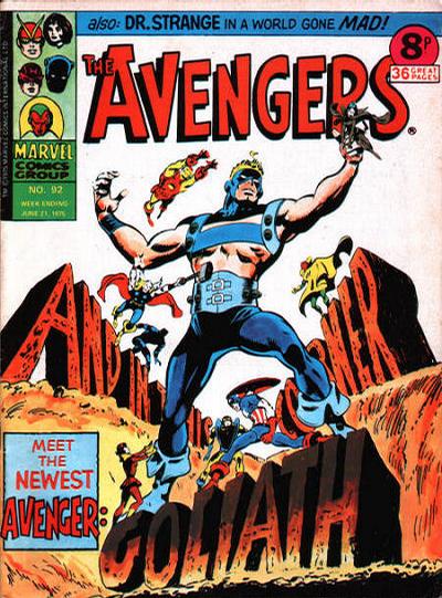 Cover for The Avengers (Marvel UK, 1973 series) #92