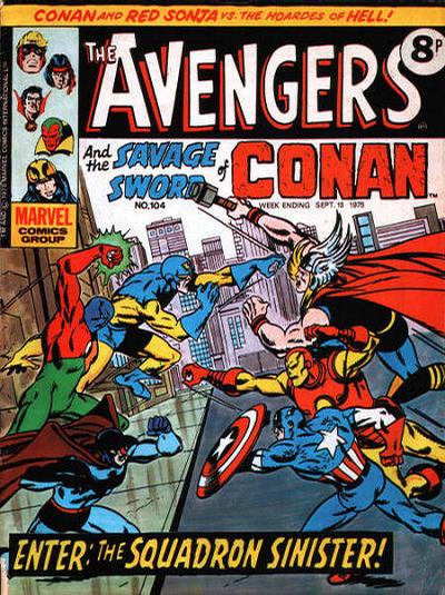 Cover for The Avengers (Marvel UK, 1973 series) #104