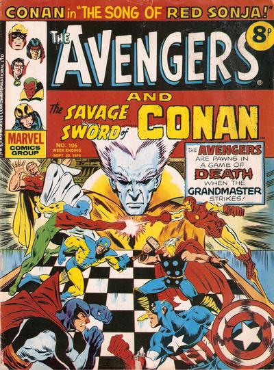 Cover for The Avengers (Marvel UK, 1973 series) #105
