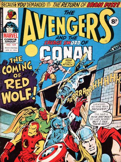 Cover for The Avengers (Marvel UK, 1973 series) #124