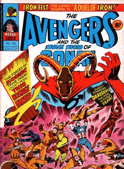 Cover for The Avengers (Marvel UK, 1973 series) #129