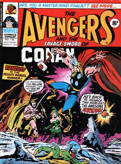 Cover for The Avengers (Marvel UK, 1973 series) #132