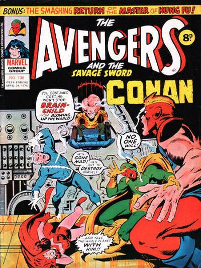 Cover for The Avengers (Marvel UK, 1973 series) #136