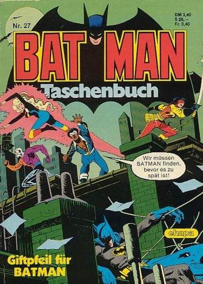 Cover for Batman Taschenbuch (Egmont Ehapa, 1978 series) #27