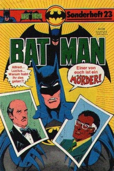 Cover for Batman Sonderheft (Egmont Ehapa, 1976 series) #23