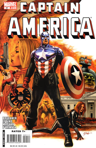 Cover for Captain America (Marvel, 2005 series) #41 [Direct Edition]