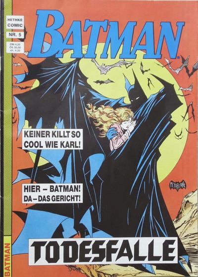 Cover for Batman (Norbert Hethke Verlag, 1989 series) #5