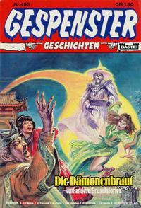Cover Thumbnail for Gespenster Geschichten (Bastei Verlag, 1974 series) #499