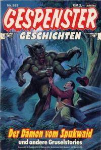 Cover Thumbnail for Gespenster Geschichten (Bastei Verlag, 1974 series) #983