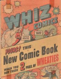 Cover Thumbnail for Whiz Comics [Wheaties Miniature Edition] (Fawcett, 1947 series) 