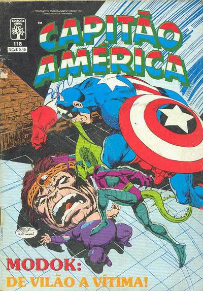 Cover for Capitão América (Editora Abril, 1979 series) #118