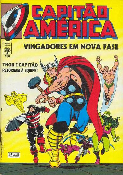 Cover for Capitão América (Editora Abril, 1979 series) #156