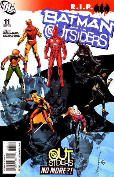 Cover for Batman and the Outsiders (DC, 2007 series) #11