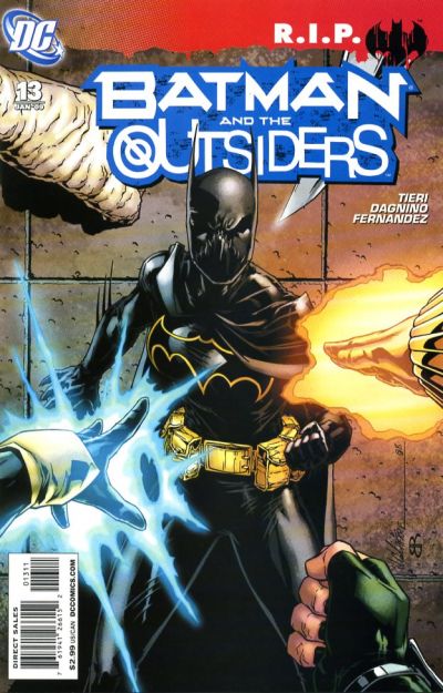 Cover for Batman and the Outsiders (DC, 2007 series) #13