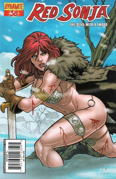Cover for Red Sonja (Dynamite Entertainment, 2005 series) #38 [Cover B]